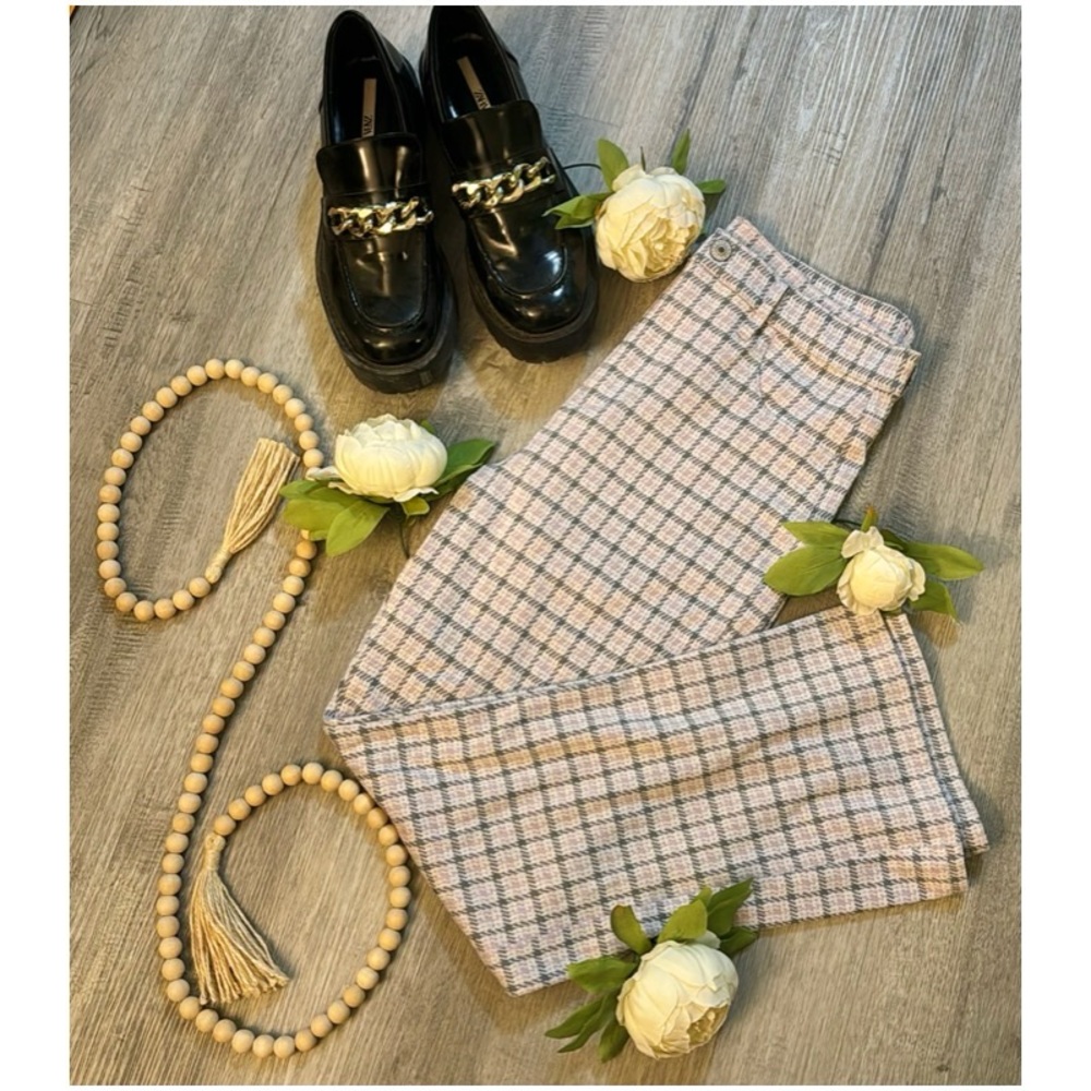 American Eagle Lavender Plaid Pants
